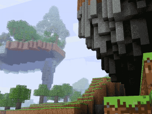 A few modifications to a Minecraft world, done in a couple seconds with procedural tools.